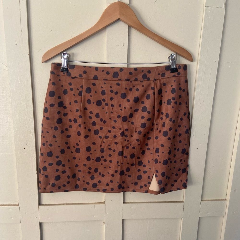 Akair animal print mini skirt size large